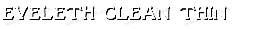 Eveleth Clean Thin字体转换